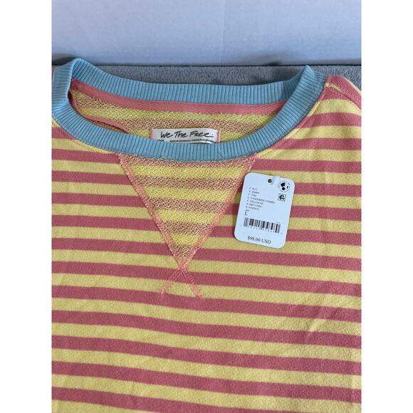 Free People We The Free Oversized Sweatshirt - Size L - Picture 7 of 13